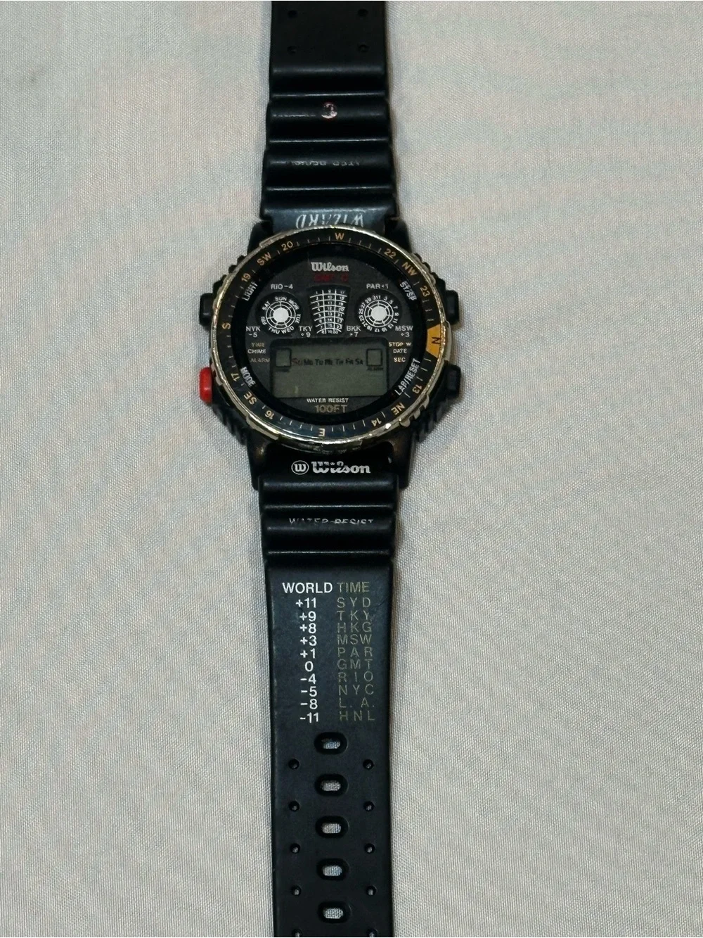 Wilson Black Digital Multifuntion Sports Watch Water Resistant